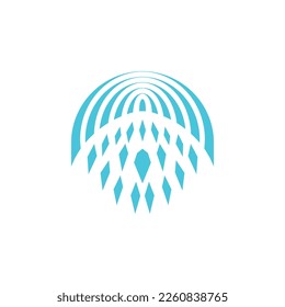 Data space icon logo design vector