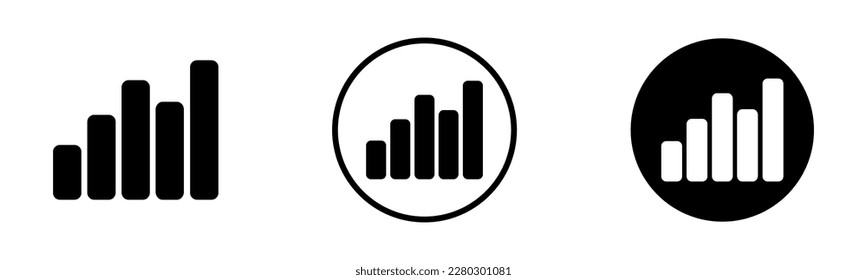 Data statistic concept. Vector icon diagram illustration. Financial stats symbol.