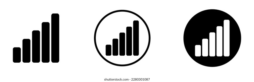 Data statistic concept. Vector icon diagram illustration. Financial stats symbol.