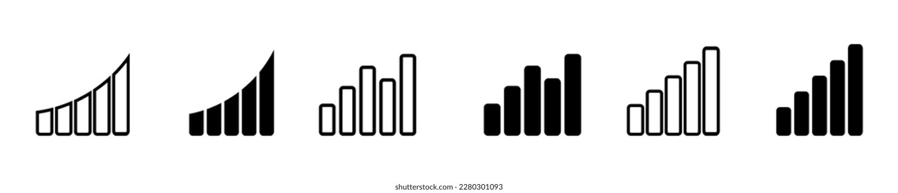 Data statistic concept. Vector icon diagram illustration. Financial stats symbol.