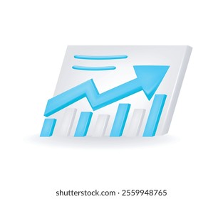Data statistics business growth flat illustration