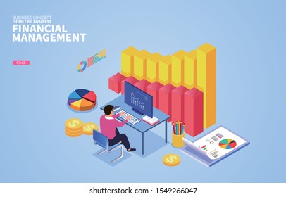 Data statistics, financial reporting, financial management concepts