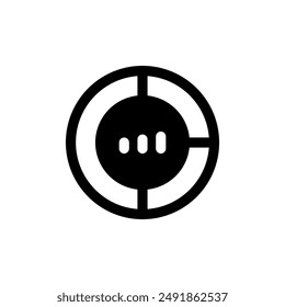 Data Statistics Icon Vector Symbol Design Illustration