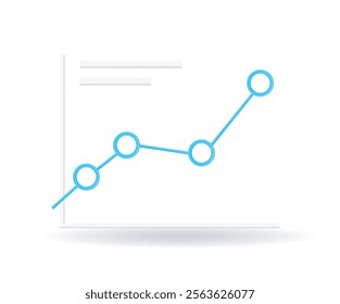 Data statistics line point concept