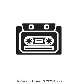 Ilustración vectorial de iconos de cassette de almacenamiento de datos