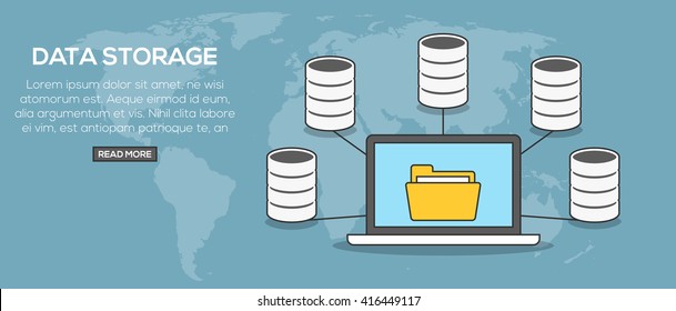 Data storage concept banner