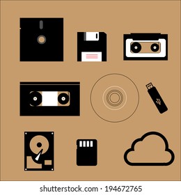Data storage device analog and digital