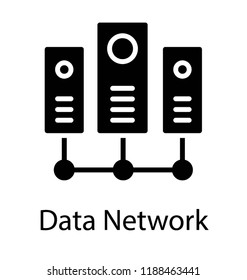 Data storage devices are arranged to form data network 