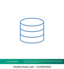 Data Storage Essential Icon Vector Logo Template Illustration Design. Vector EPS 10.