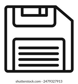 Data Storage Floppy Disk Icon Ideal for Backup and Retro Themes