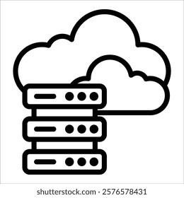 Data Storage Icon Element For Design