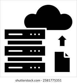 Data Storage Icon Element For Design