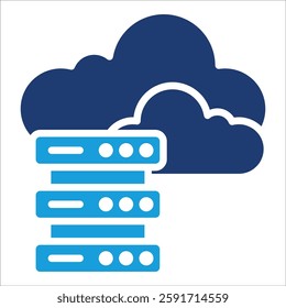 Data Storage Icon Element For Design