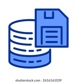 Data Storage Icon Element For Design