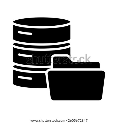 Data Storage Icon Element for Design