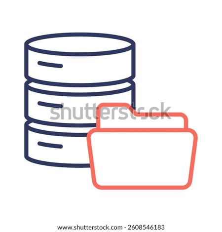 Data Storage Icon Element for Design