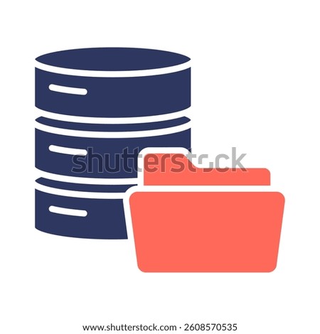 Data Storage Icon Element for Design