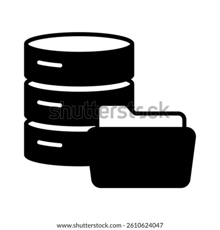Data Storage Icon Element for Design