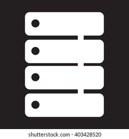 Data storage icon  Illustration design