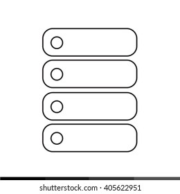 Data Storage Icon Illustration design