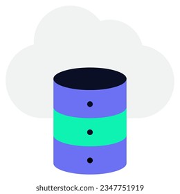 Data Storage Icon illustration, for uiux, infographic, etc