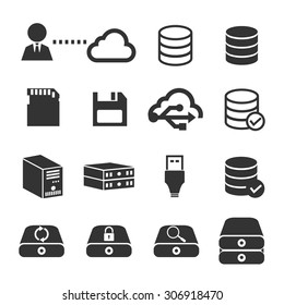 Data Storage Icon Set