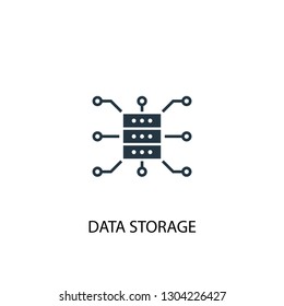 Data Storage icon. Simple element illustration. Data Storage concept symbol design. Can be used for web and mobile.