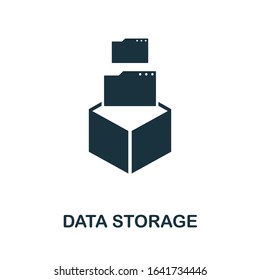 Data Storage icon. Simple element from data organization collection. Filled Data Storage icon for templates, infographics and more.