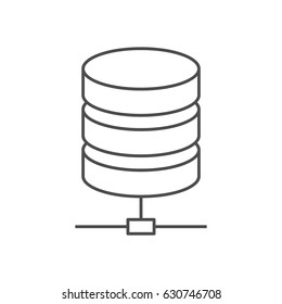 Data storage line icon