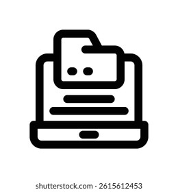 data storage line icon. Clean and minimalist vector icon for websites, mobile apps, presentations, and logos. Fully scalable and customizable for any project.
