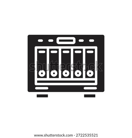 Data Storage Nas Filled Icon Vector Illustration