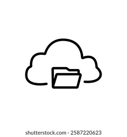 Data storage outline icon eps file