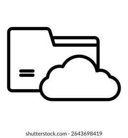 Data storage outline icon. Simple vector icon design in outline style. Editable vector format