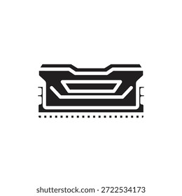 Data Storage Ram Filled Icon Vector Illustration
