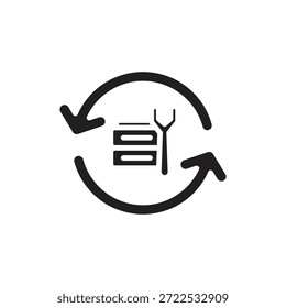 Data Storage Recovery Filled Icon Vector Illustration