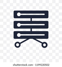 Data storage transparent icon. Data storage symbol design from Programming collection. Simple element vector illustration on transparent background.