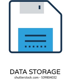 Data Storage Vector Icon 