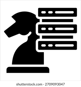 Elemento de icono de estrategia de datos para diseño