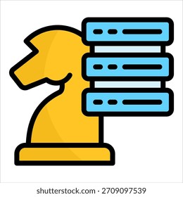 Elemento de icono de estrategia de datos para diseño