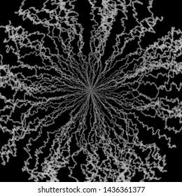 Data structure. Big data spreading model. Generative art.