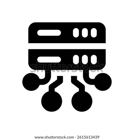 data structure glyph icon. Strong and solid vector icon for websites, mobile interfaces, presentations, and visual branding. High quality and easy to edit.