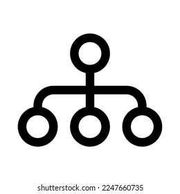 Data structure icon line isolated on white background. Black flat thin icon on modern outline style. Linear symbol and editable stroke. Simple and pixel perfect stroke vector illustration