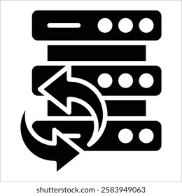 Data Sync Icon Element For Design