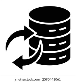 Data Sync Icon Element For Design