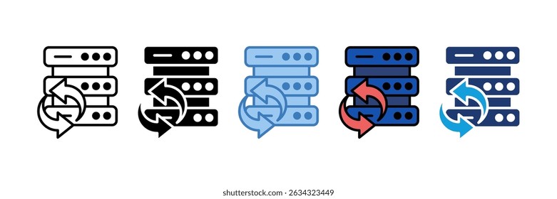 Data Sync Icon Element For Design