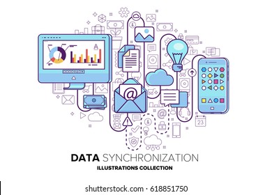 Data synchronization between phone and computer