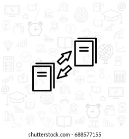 data synchronization icon. vector illustration