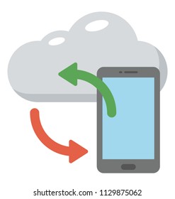 
Data synchronization with mobile cloud 
