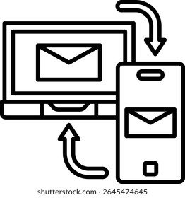 Data synchronization vector icon. Can be used for printing, mobile and web applications.