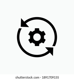 Data Syncing Icon. File Management Symbol - Vector Logo Template.